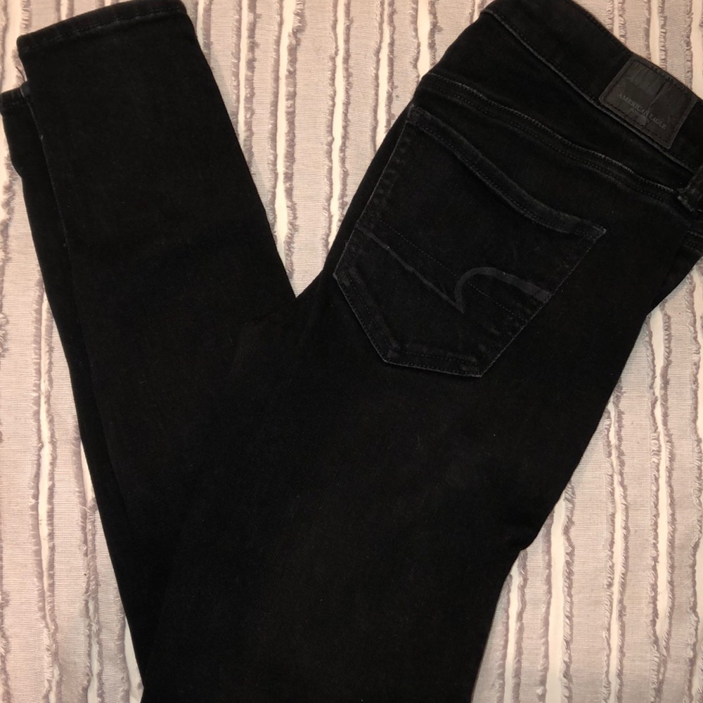 American Eagle Black Jeggings - Sz4